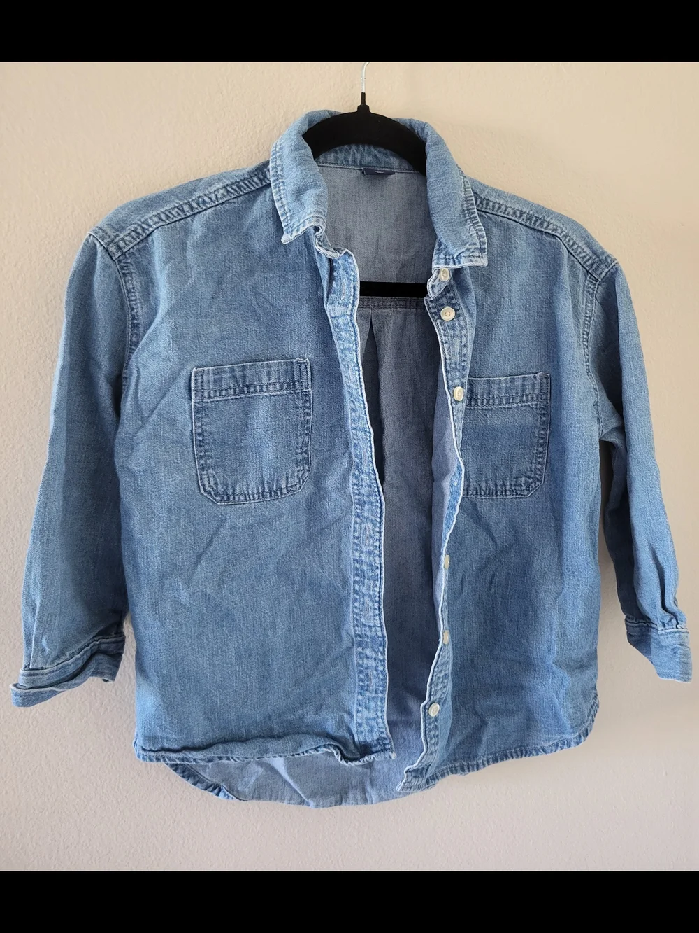 GAP Light Denim Blue Button-Down Shirt